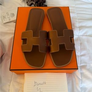 Hermes Oran sandals
